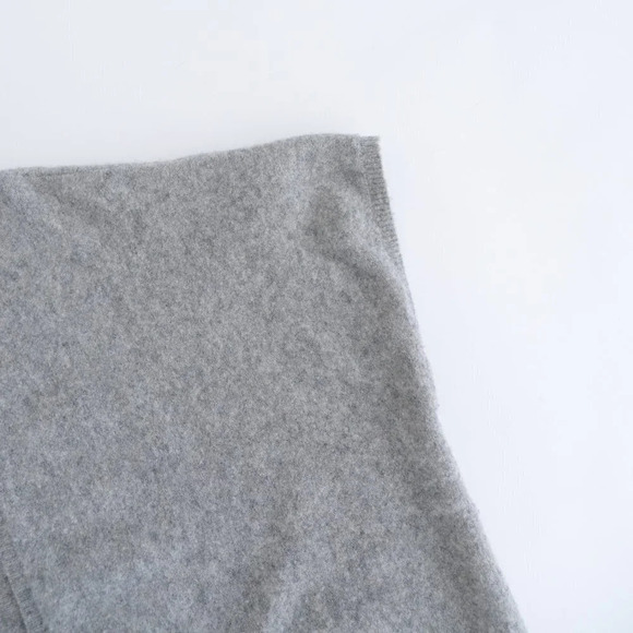 Aritzia Community Grey 54% Wool, 22% Yak Short Sleeve Cardigan XSmall - Picture 8 of 11